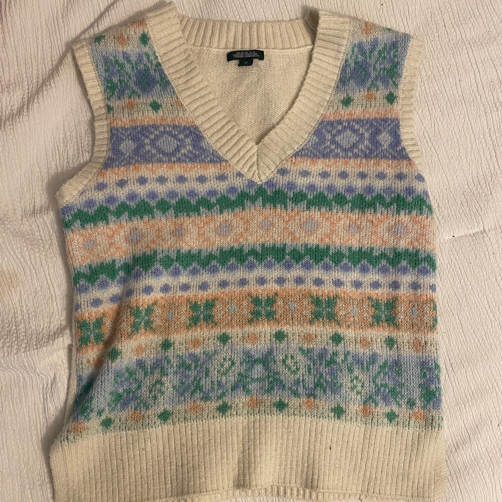 Oversized shirt vest